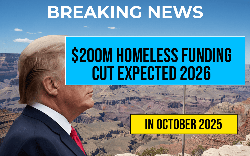 Potential $200 Million Funding Cut from Homeless Programs Expected in 2026